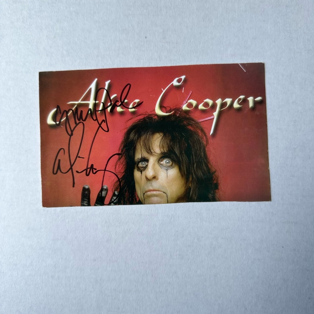 Alice Cooper autographed picture